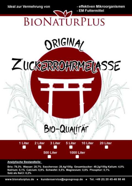 Zuckerrohrmelasse 5 Liter