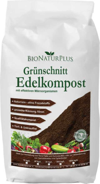 Edelkompost - naturrein, gesiebt 10kg/ca.10Liter