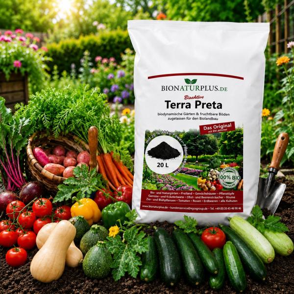 Terra Preta 2400 Liter Palette 120 x 20 Liter BioNaturPlus Premium